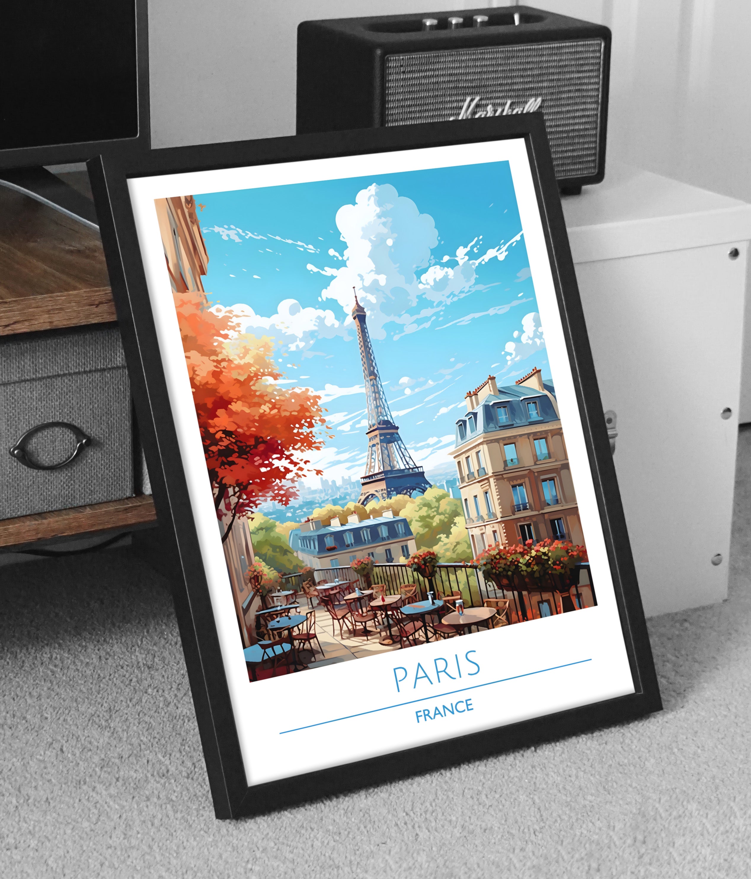 France, Paris, Travel Poster