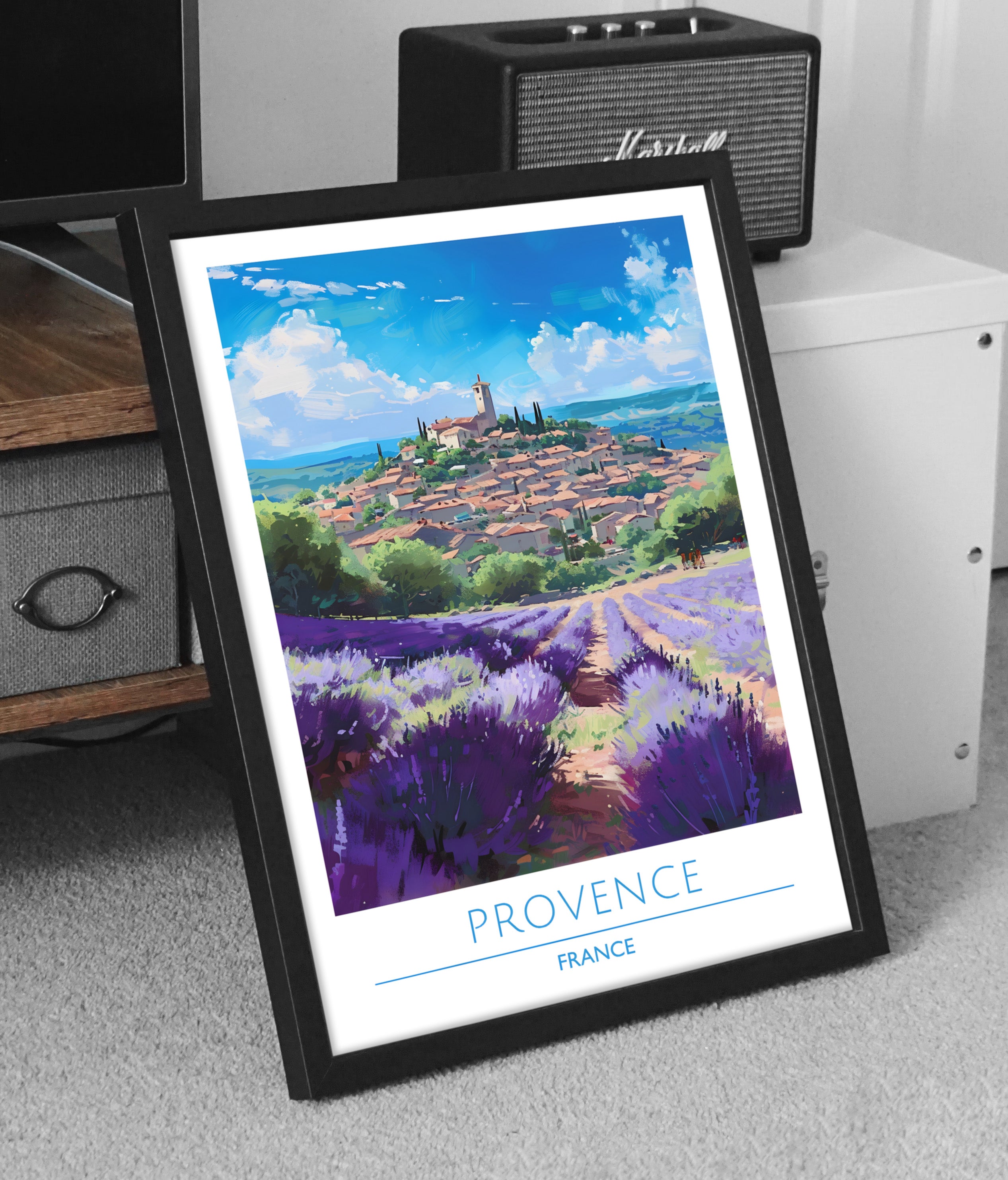 France, Paris, Provence, Travel Poster
