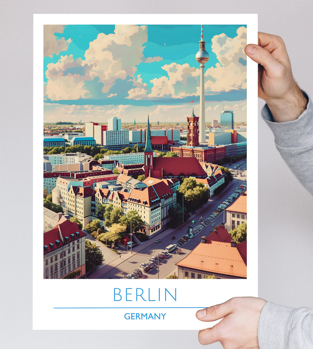 Germany, Berlin, Travel Poster
