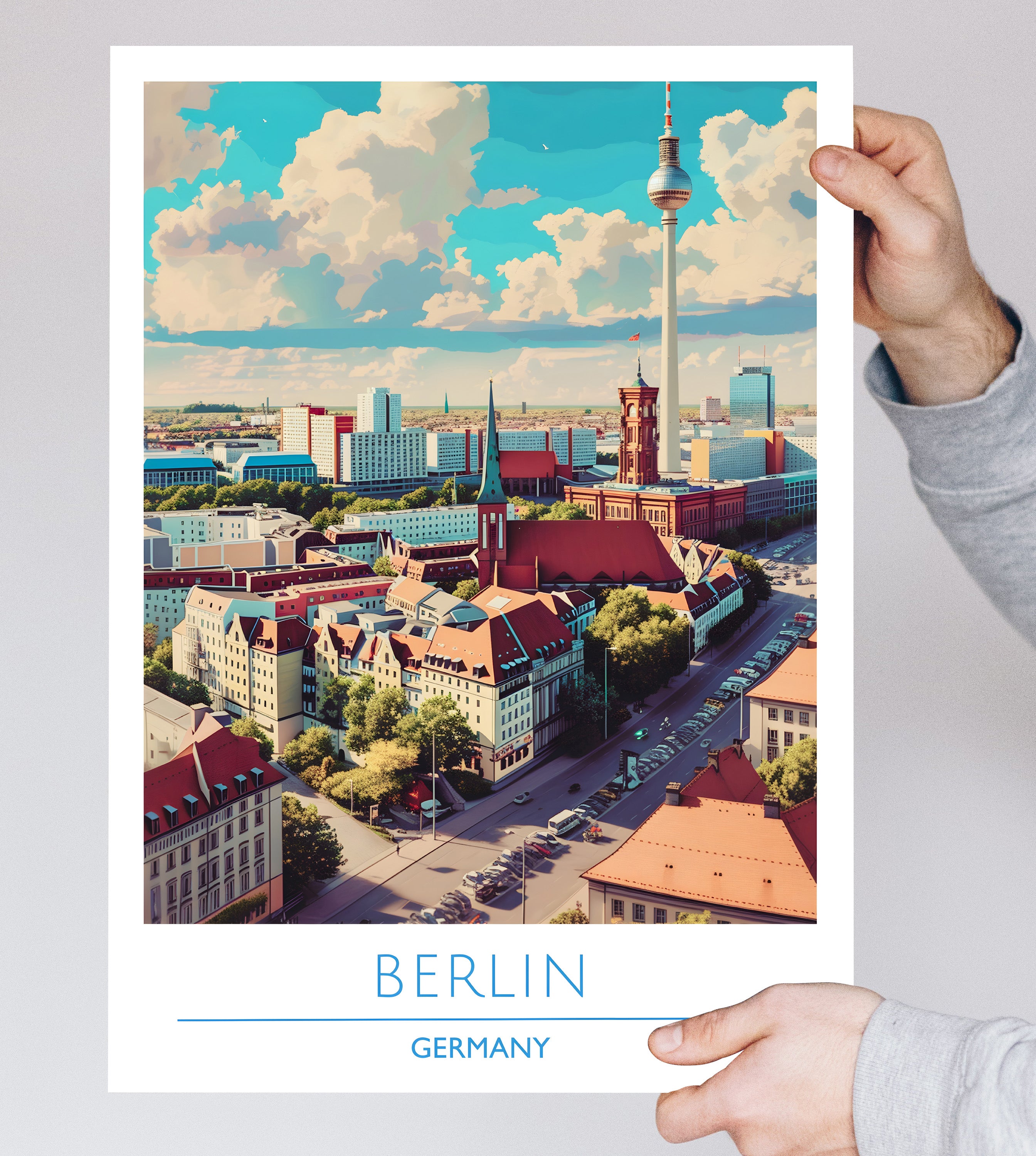 Germany, Berlin, Travel Poster