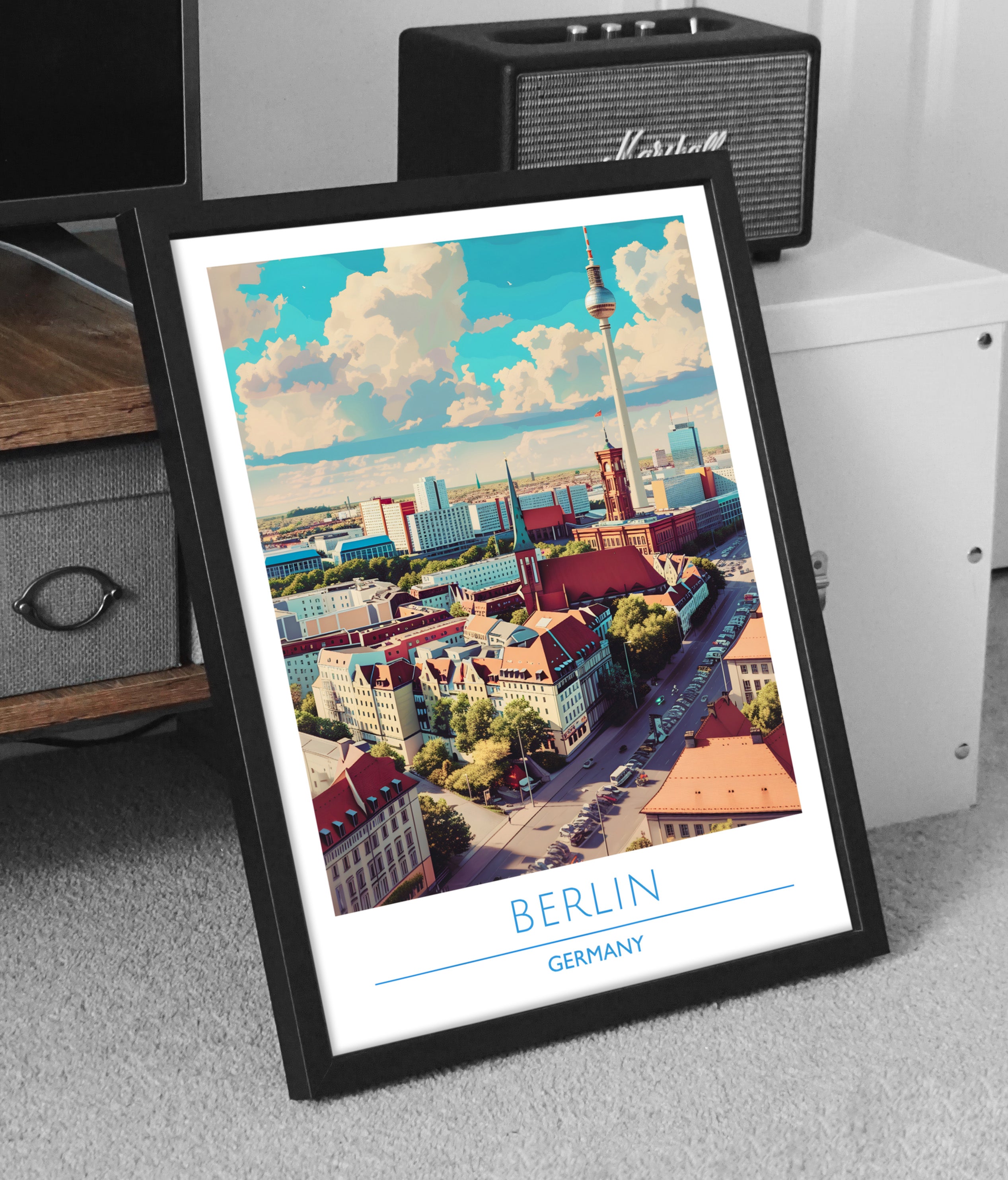 Germany, Berlin, Travel Poster