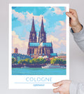 Germany, Cologne 2, Travel Poster