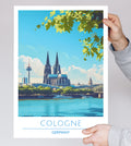 Germany, Cologne, Travel Poster