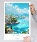 Greece, Corfu, Travel Poster