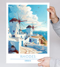 Greece, Rhodes (2), Travel Poster