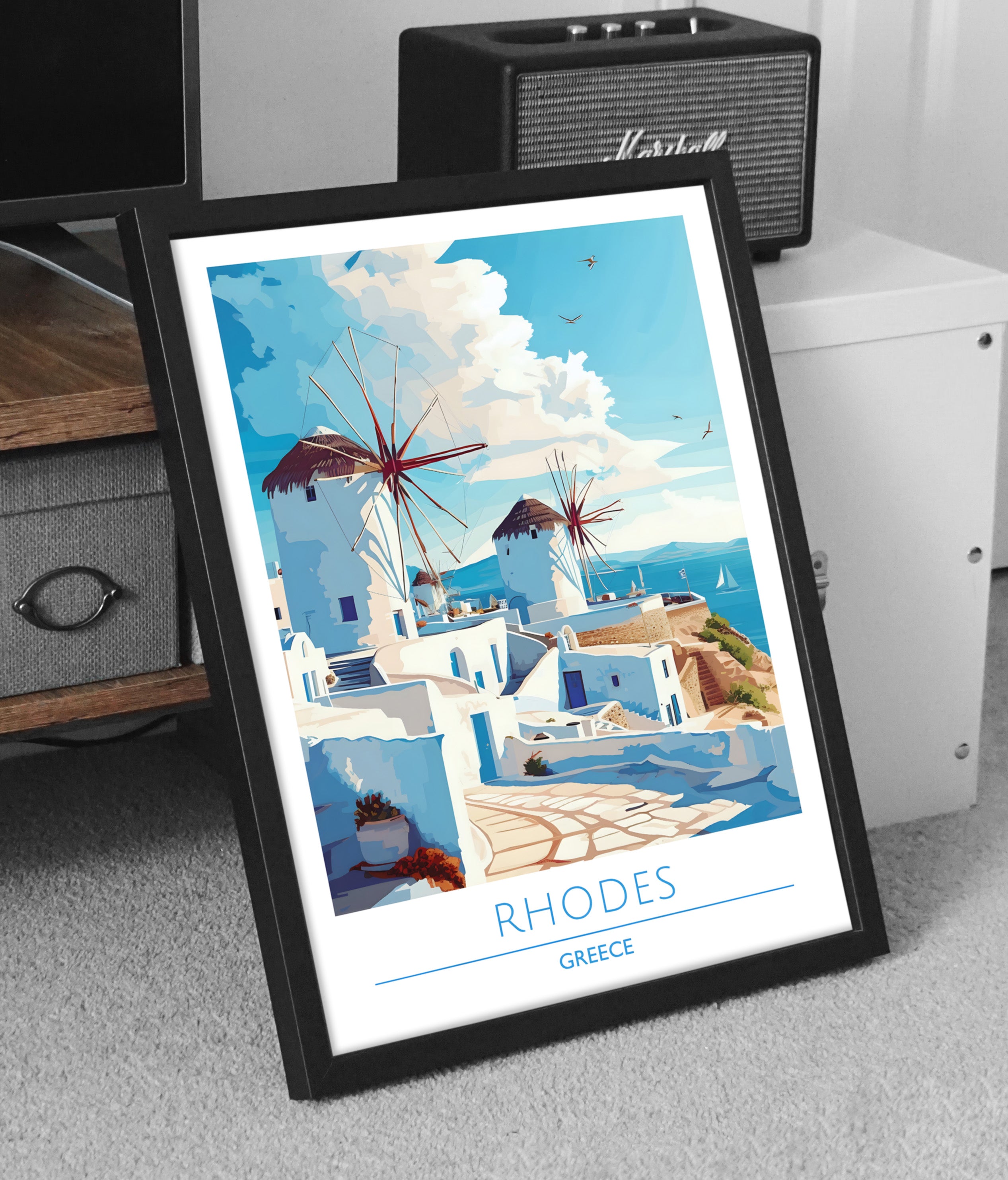 Greece, Rhodes (2), Travel Poster