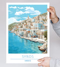 Greece, Syros, Travel Poster