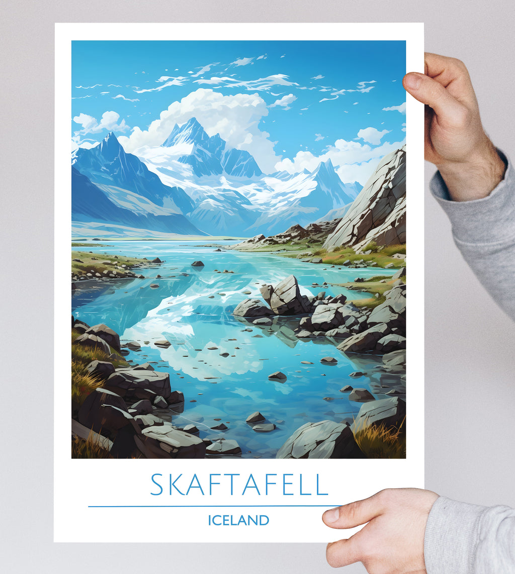 Iceland, Skaftafell, Travel Poster