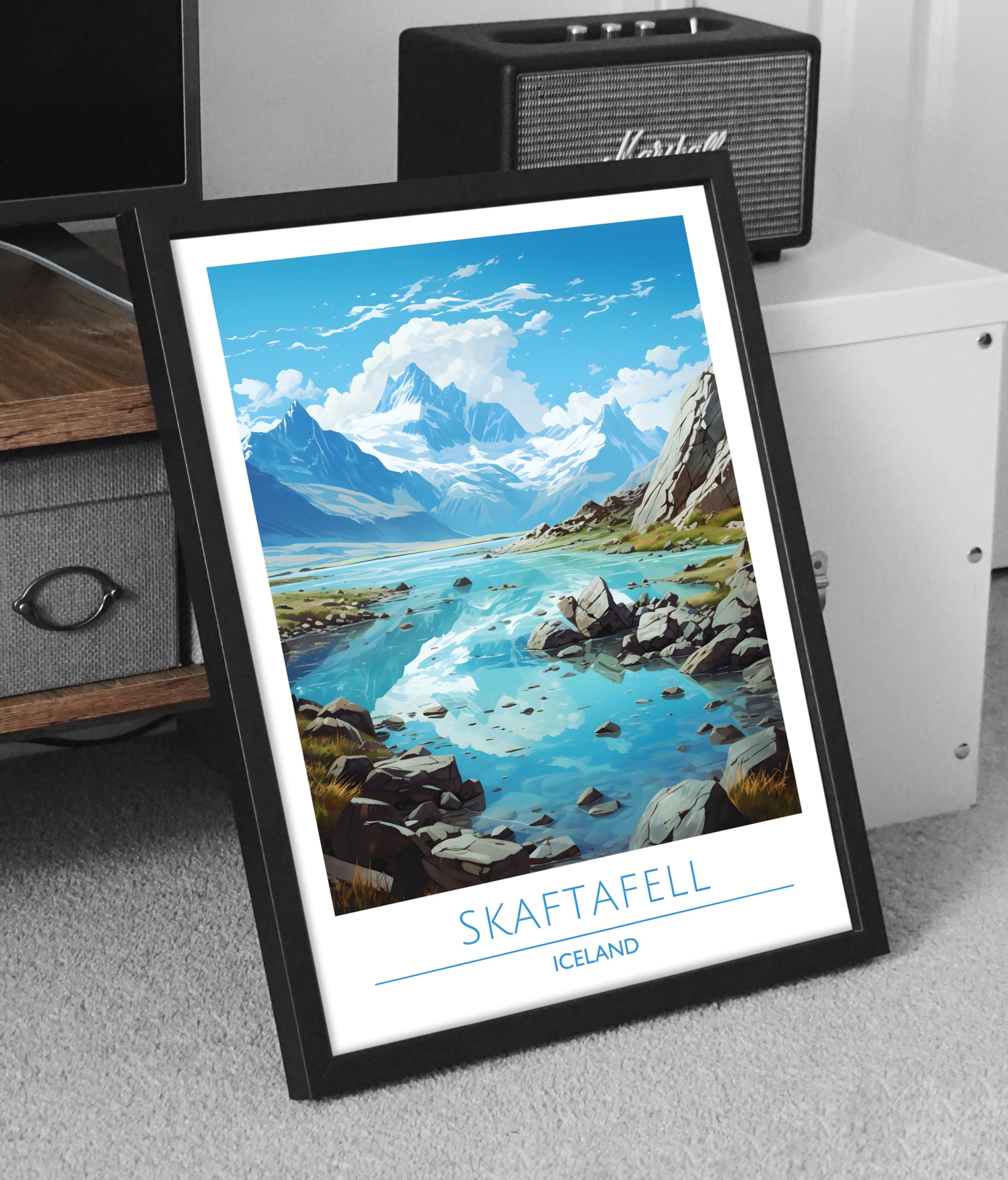 Iceland, Skaftafell, Travel Poster