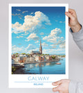 Ireland, Galway, Travel Poster