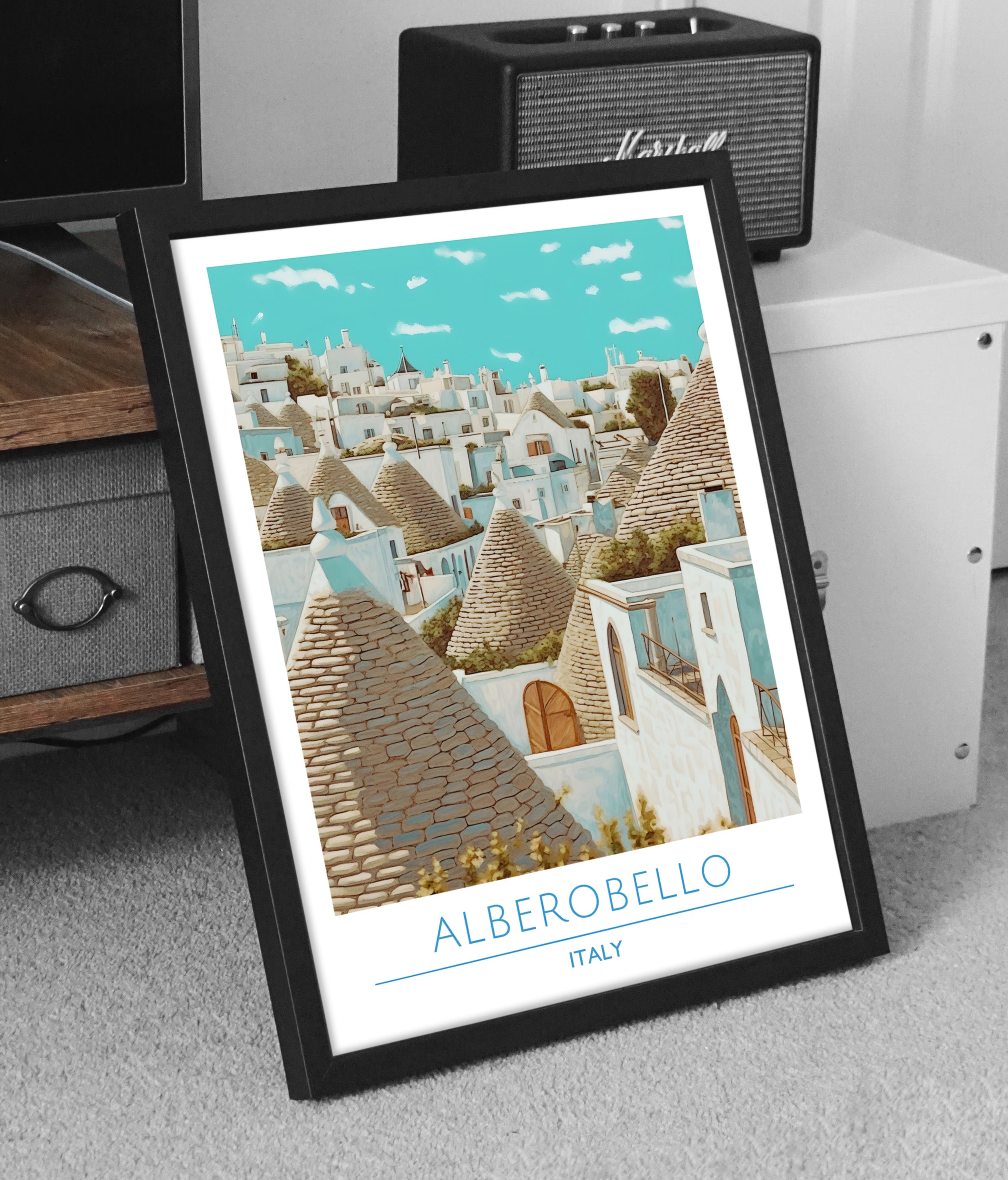 Italy, Alberobello, Travel Poster