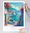 Italy, Amalfi, Travel Poster
