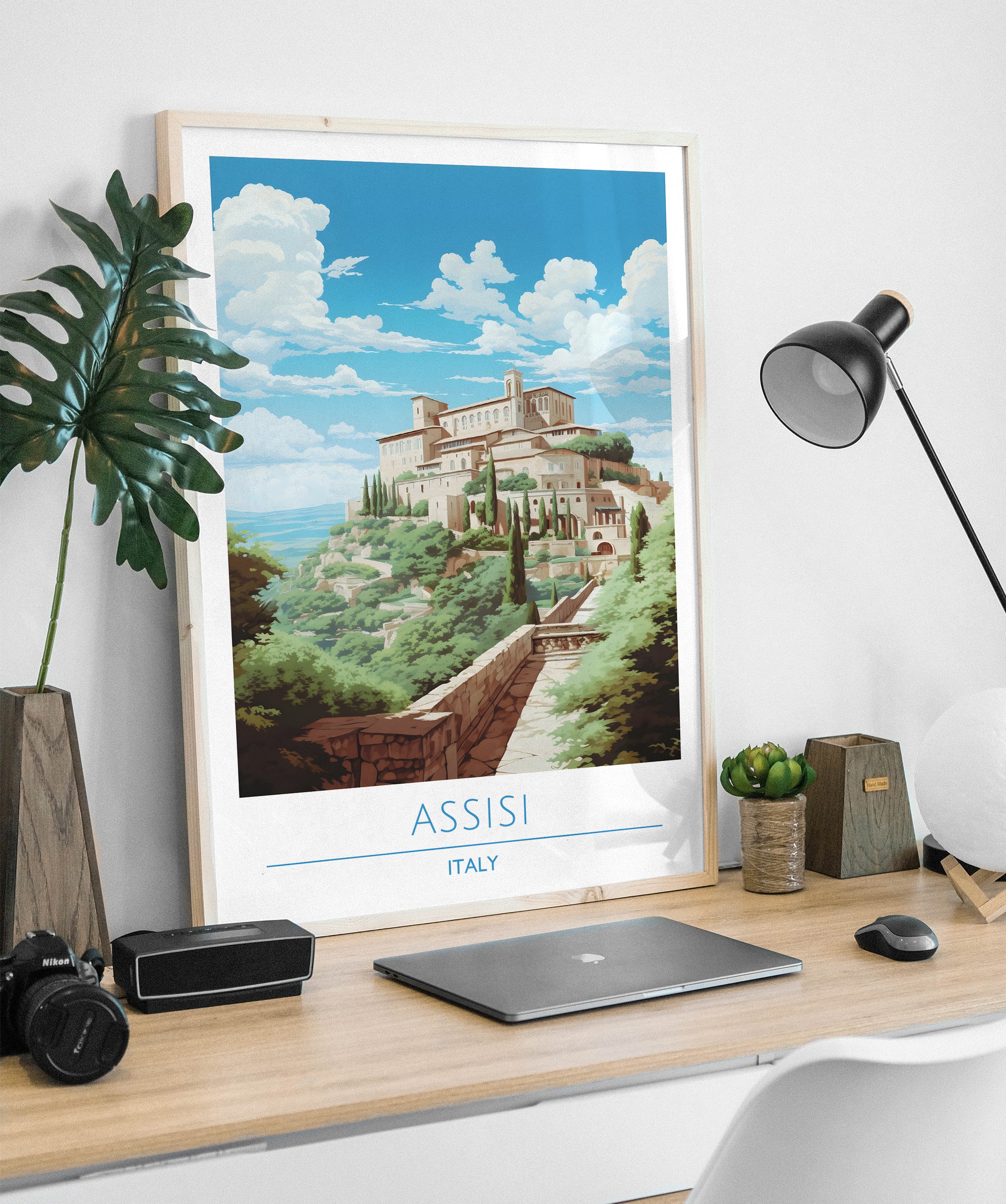 Italy, Assisi, Travel Poster