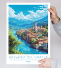Italy, Bassano Del Grappa, Travel Poster