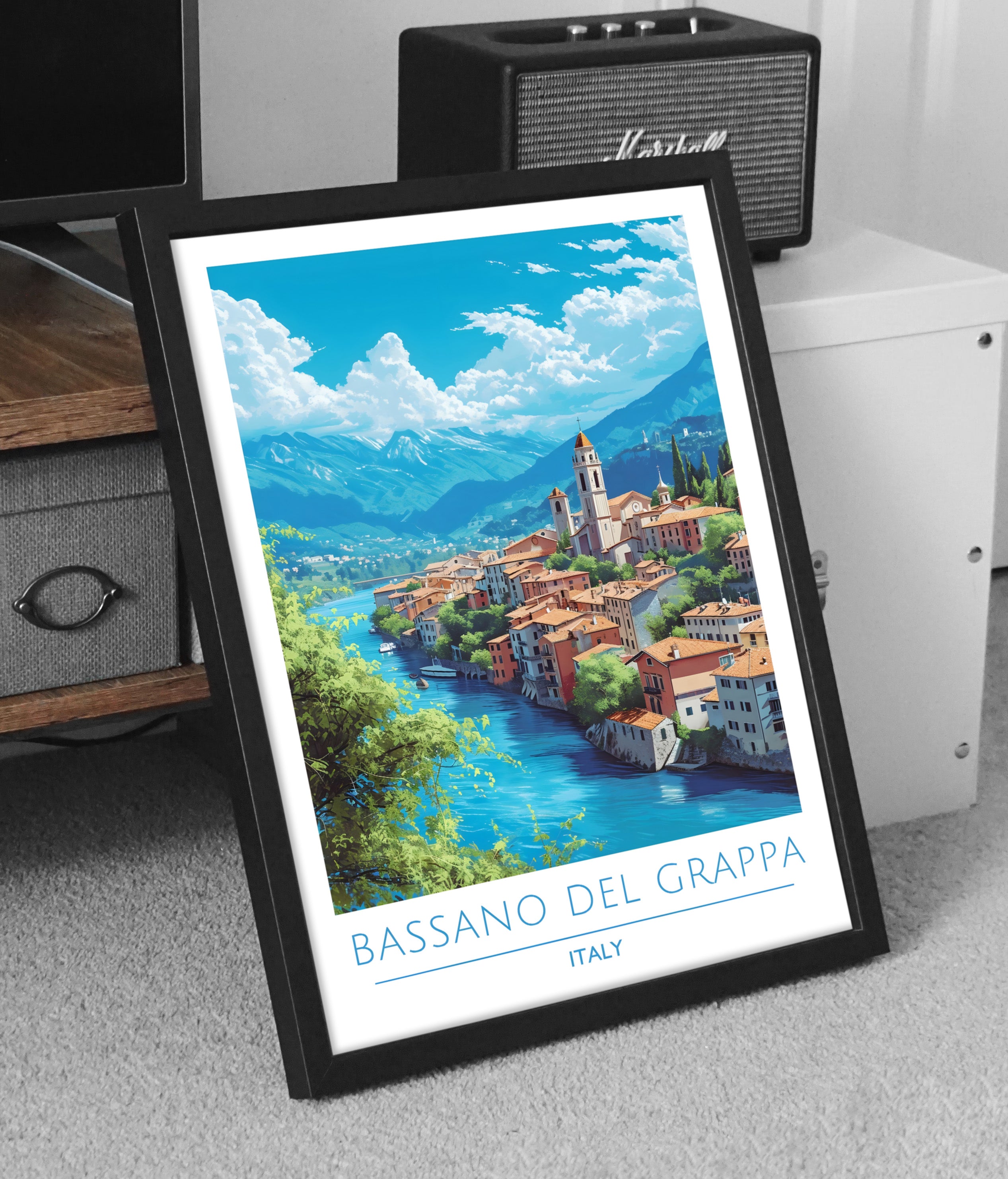 Italy, Bassano Del Grappa, Travel Poster