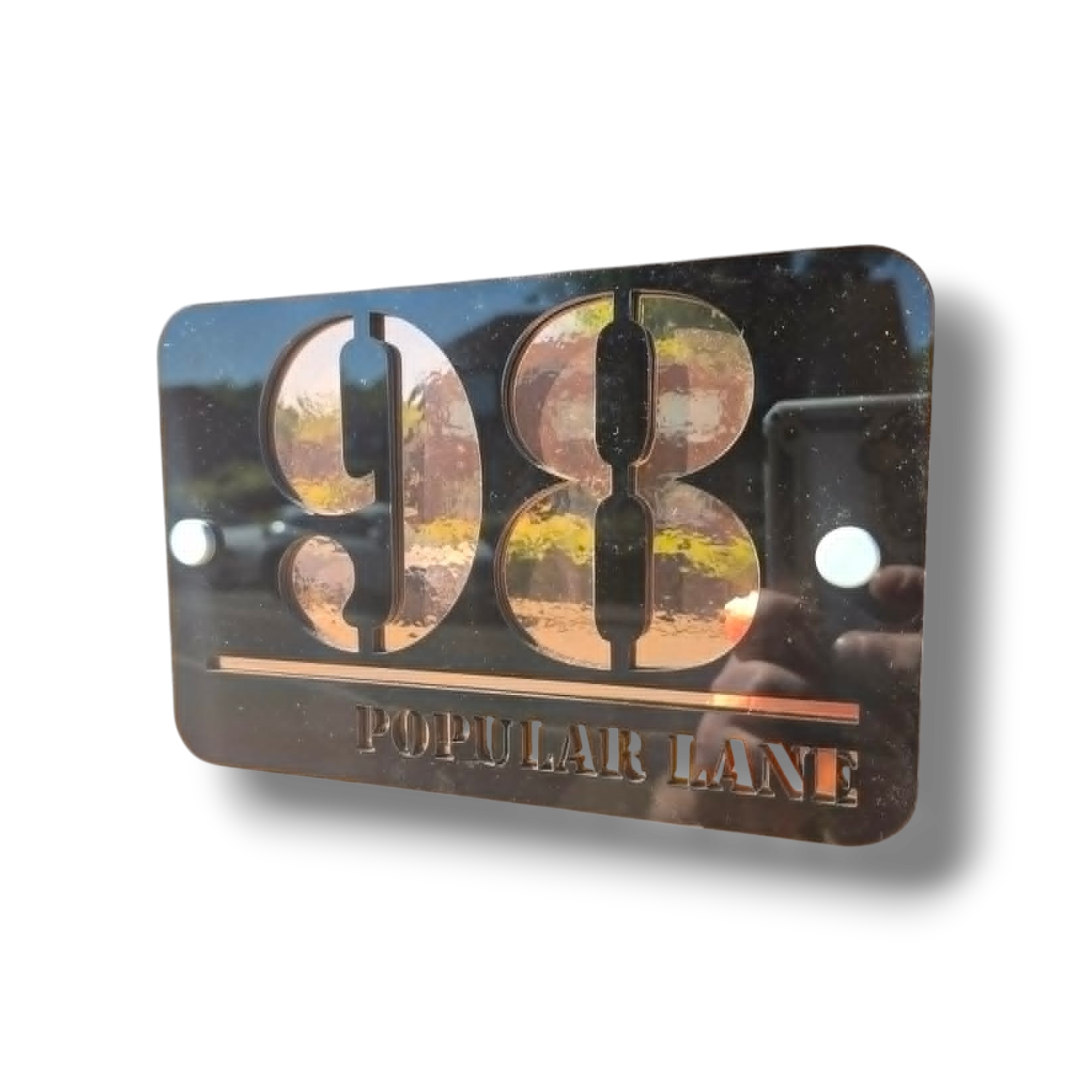 Luxury Modern House Number Sign – Premium Acrylic Address Plaque