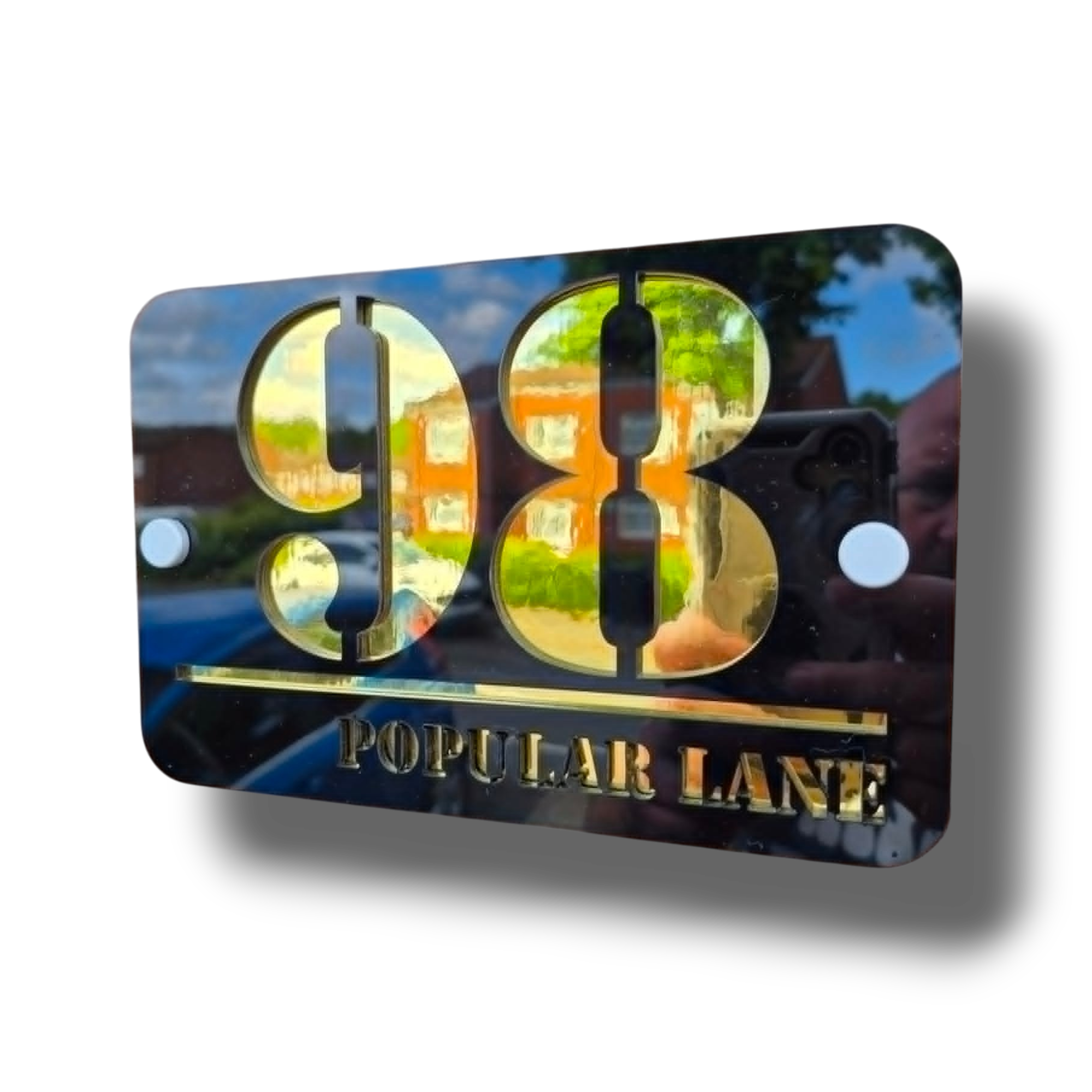 Luxury Modern House Number Sign – Premium Acrylic Address Plaque