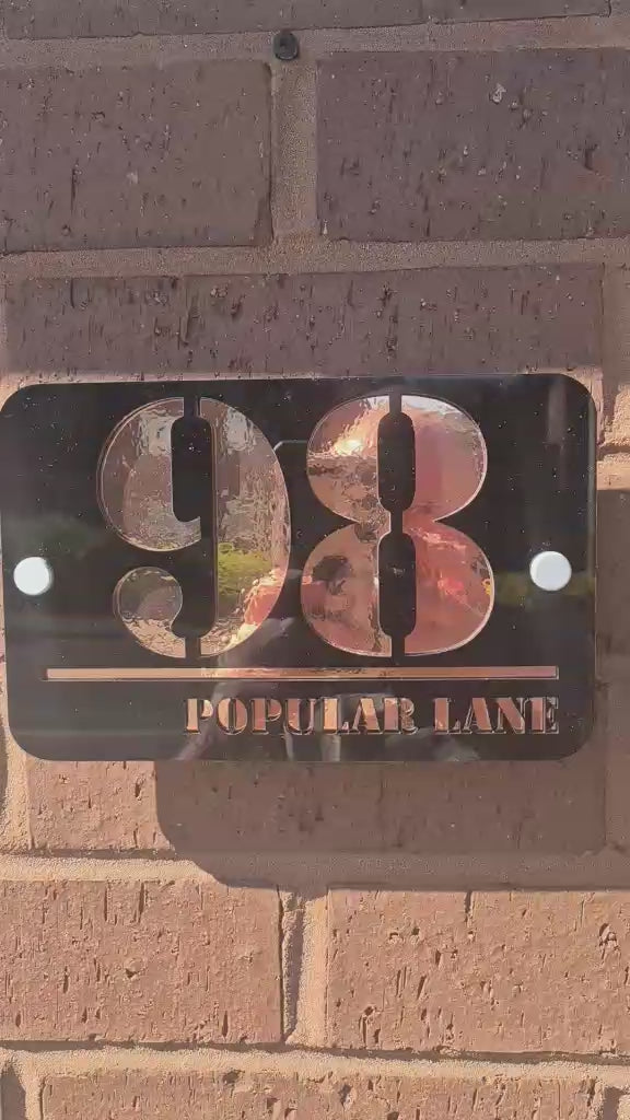 Luxury Modern House Number Sign – Premium Acrylic Address Plaque