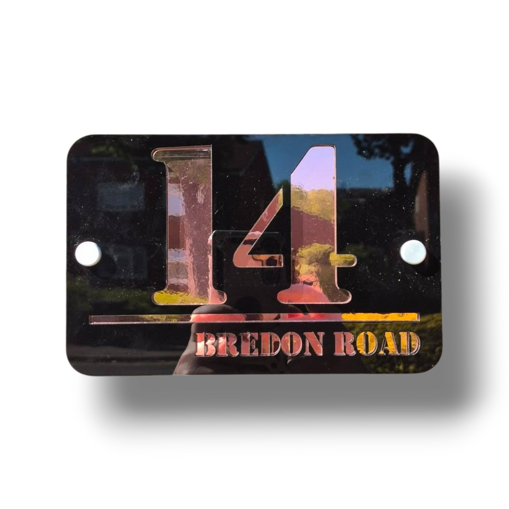 Luxury Modern House Number Sign – Premium Acrylic Address Plaque