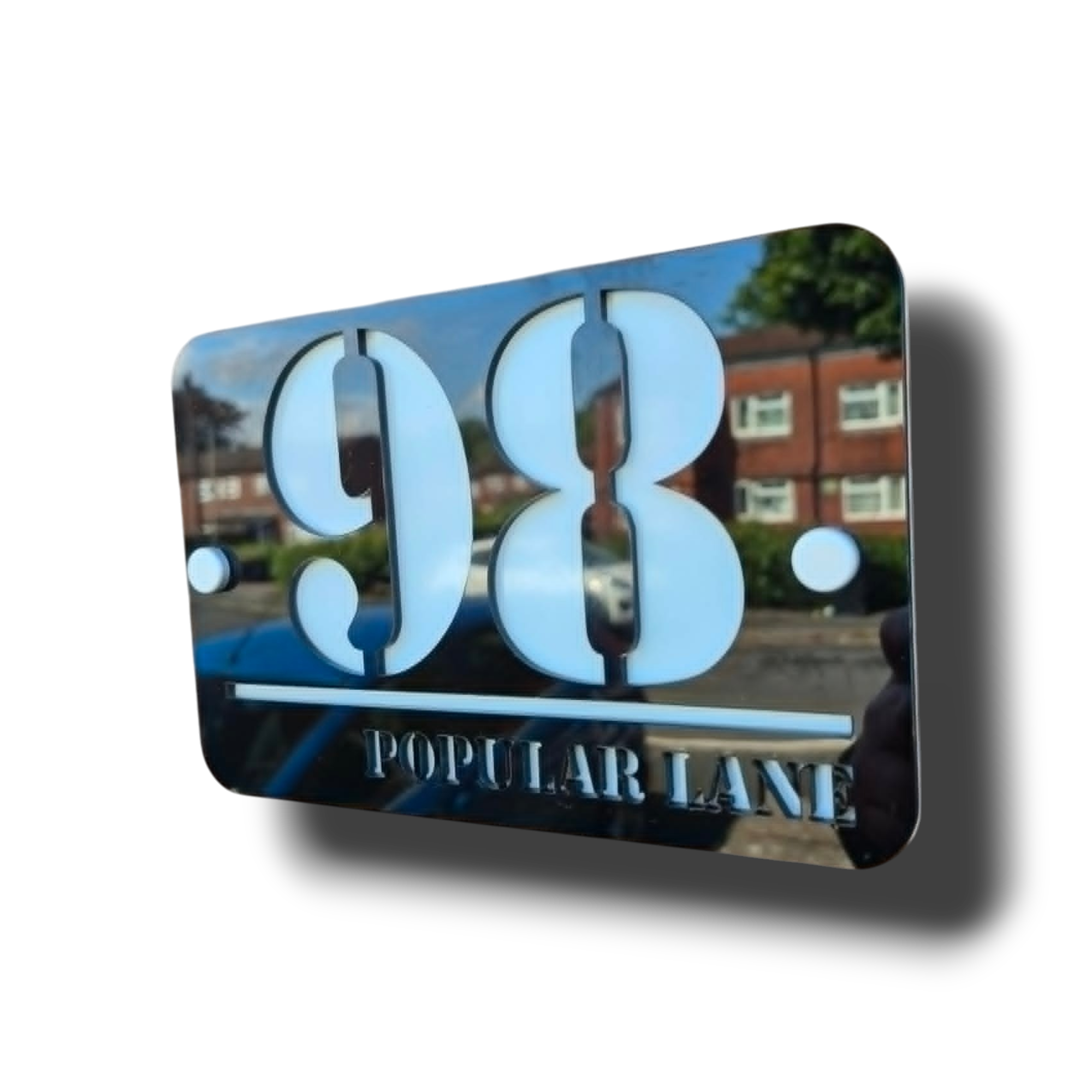 Luxury Modern House Number Sign – Premium Acrylic Address Plaque