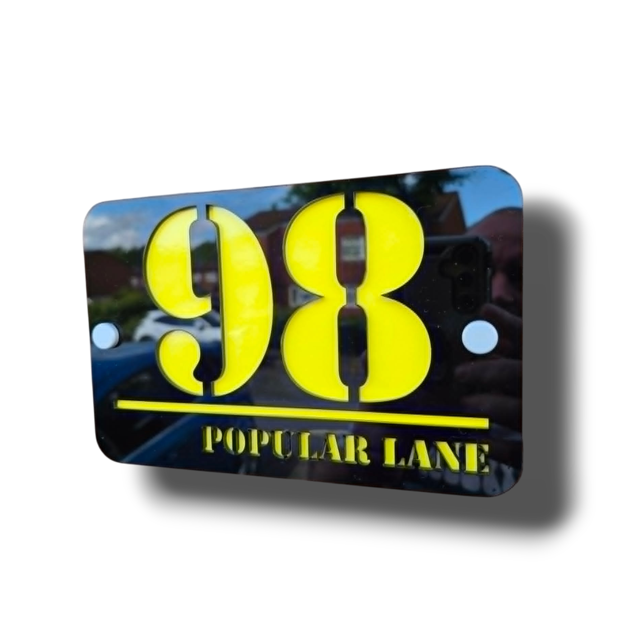 Luxury Modern House Number Sign – Premium Acrylic Address Plaque